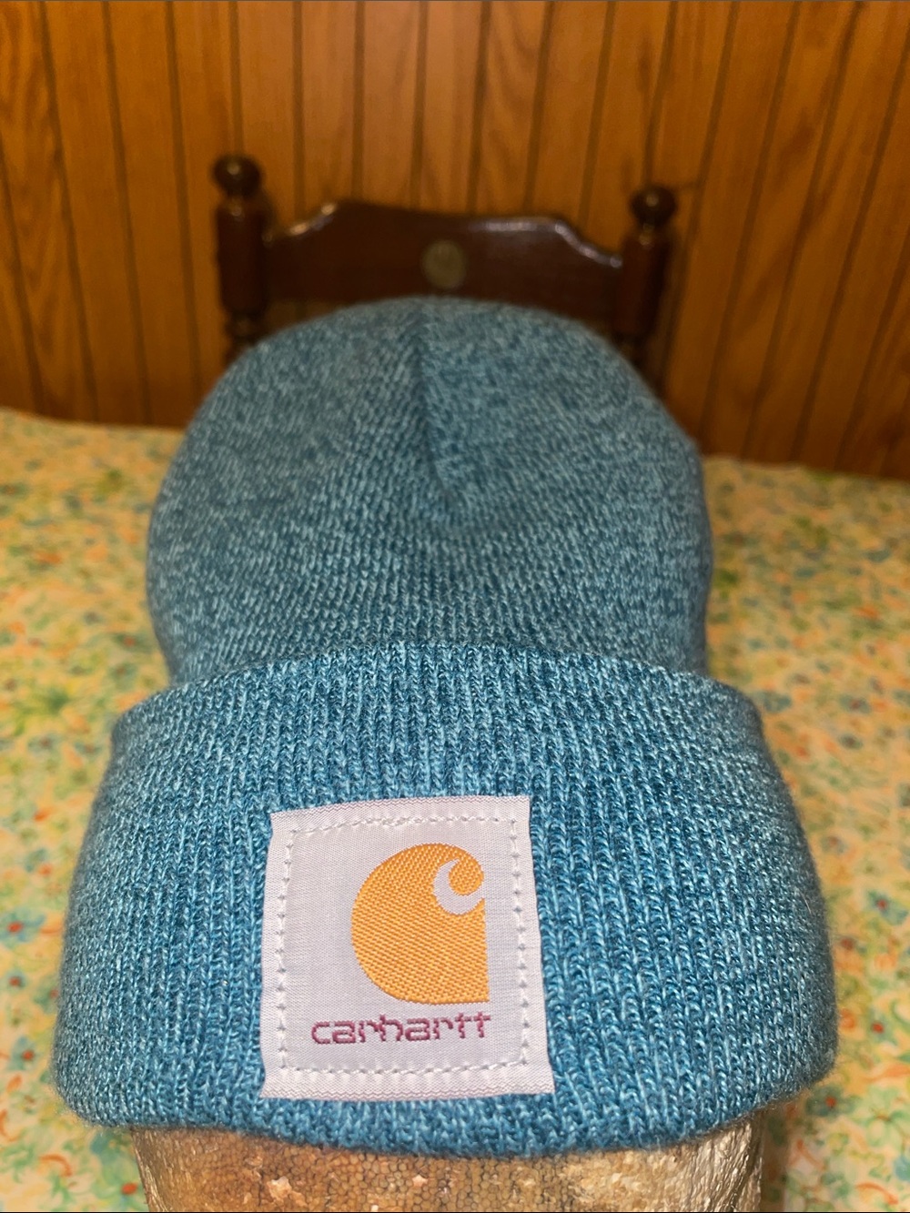 Blue marled Carhartt beanie (one size)